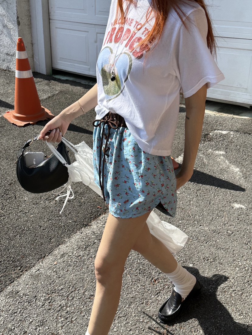 ZEROZERO韓國直郵女裝新品熱賣職業休閑26春夏短褲花朵鏤空ZEROZERO短褲