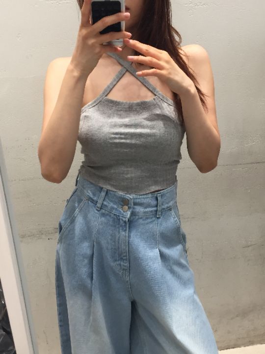 mars韓國東大門直郵女裝新品26春夏26夏季職業時尚吊帶背心mars吊帶/背心圖色2