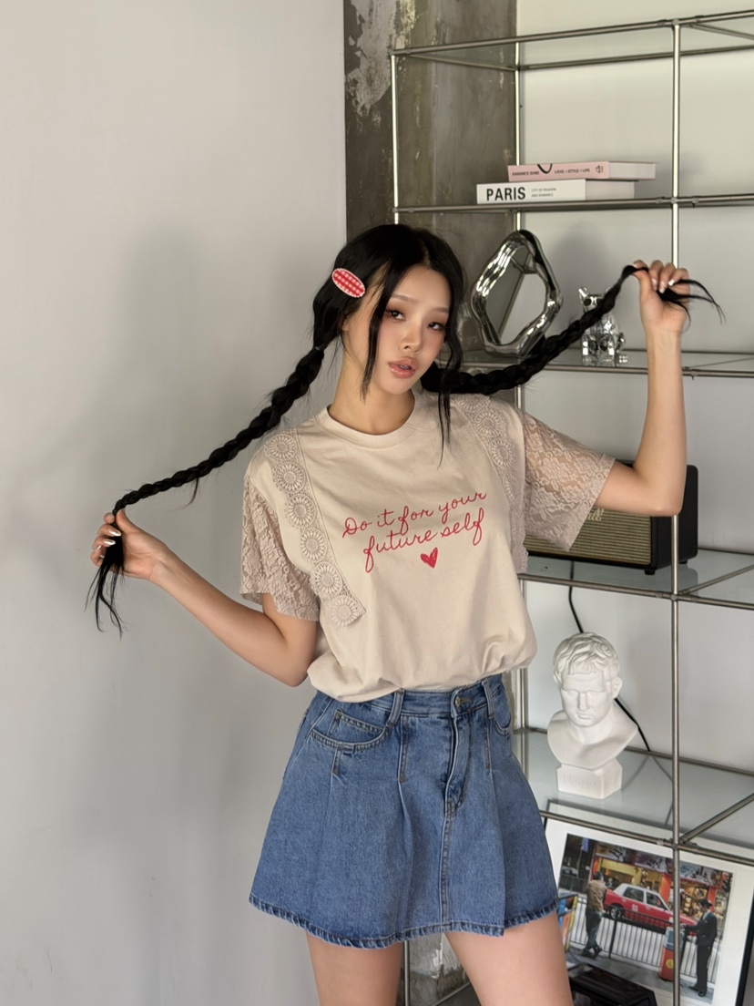 LOVABLE-L東大門實拍韓國女裝新品時尚職業休閑人氣26夏季T恤LOVABLE-LT恤