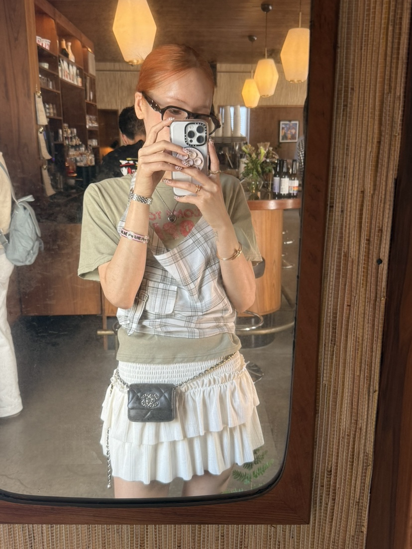 ZEROZERO韓國代購女裝新款26夏季熱賣時尚裙褲荷葉邊層疊ZEROZERO裙褲