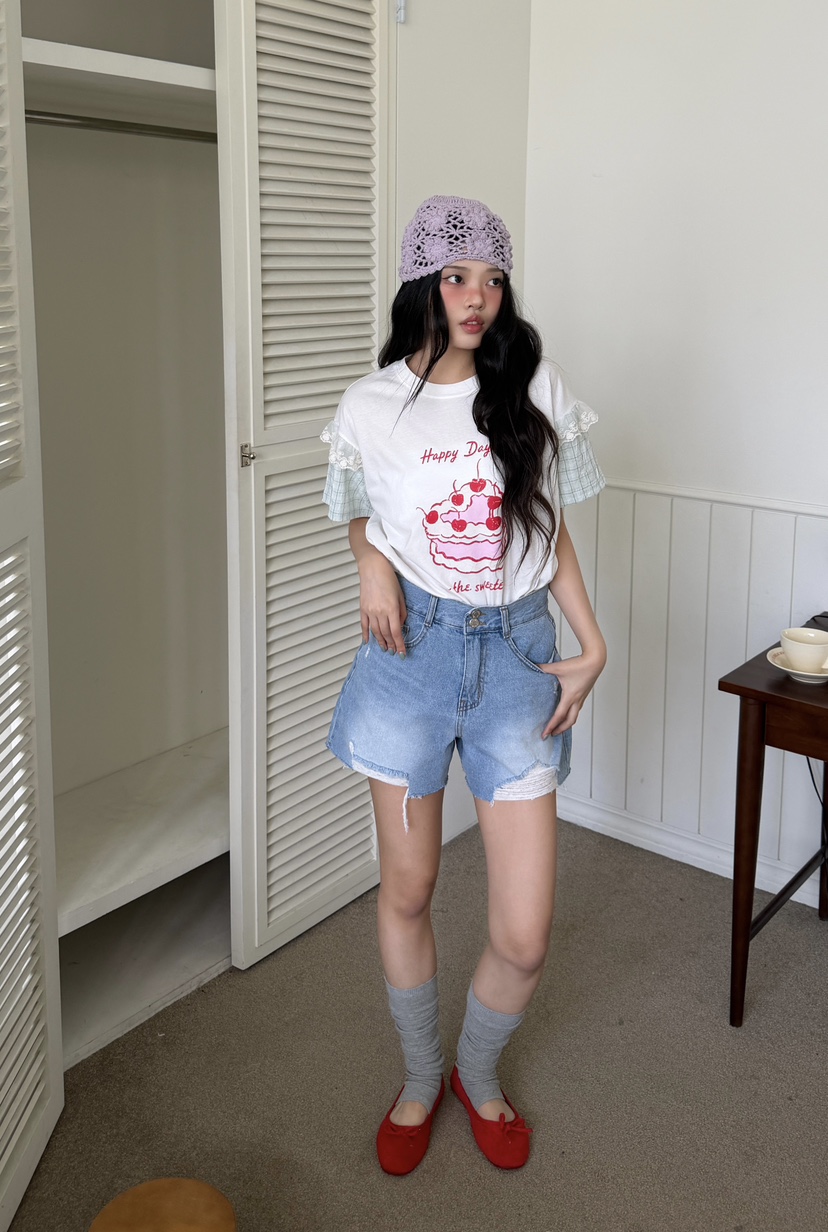 LOVABLE-L韓國直郵實拍女士新品職業人氣熱賣休閑26夏季T恤LOVABLE-LT恤
