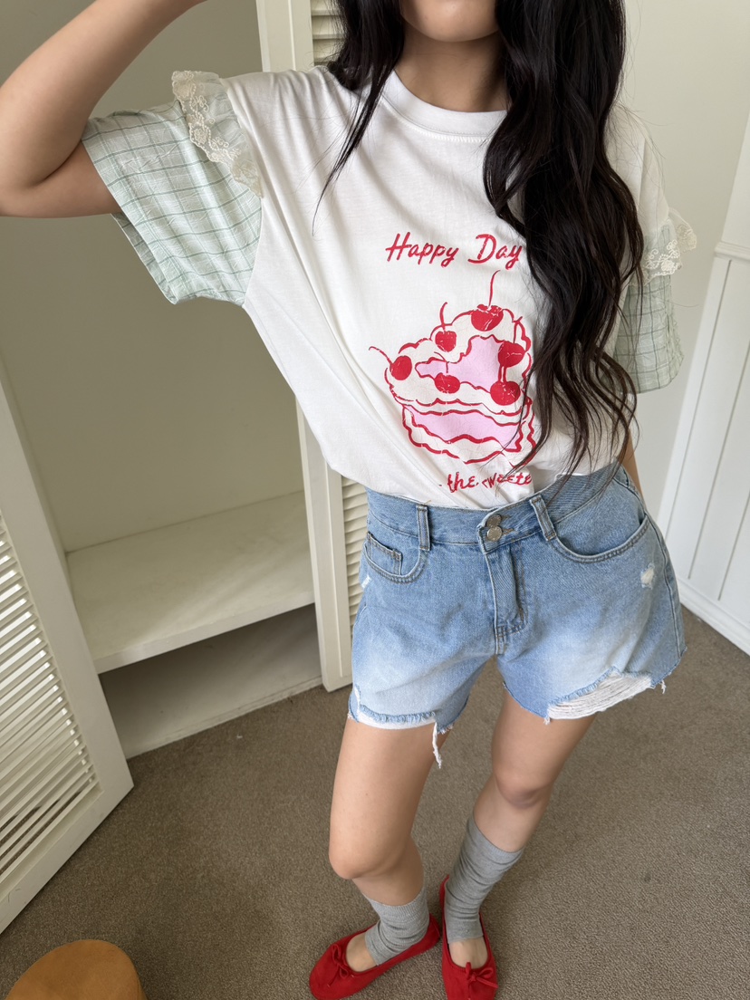 LOVABLE-L韓國直郵實拍女士新品職業人氣熱賣休閑26夏季T恤LOVABLE-LT恤