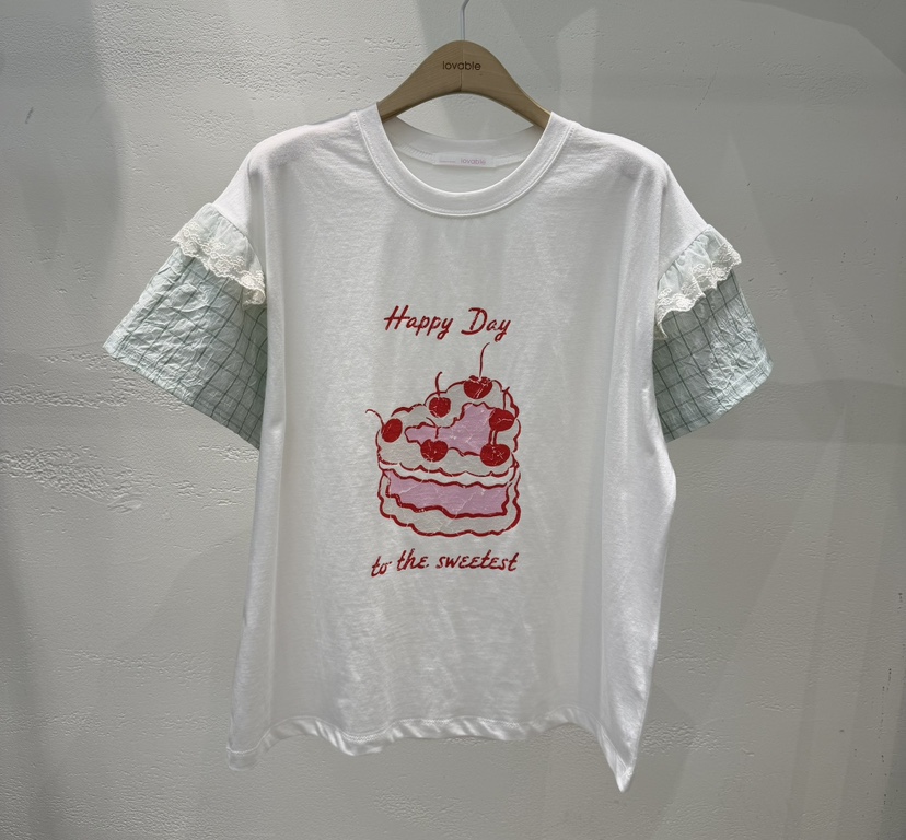 LOVABLE-L韓國直郵實拍女士新品職業人氣熱賣休閑26夏季T恤LOVABLE-LT恤圖色1