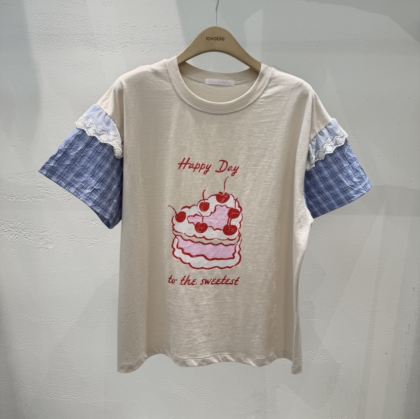 LOVABLE-L韓國直郵實拍女士新品職業人氣熱賣休閑26夏季T恤LOVABLE-LT恤圖色2