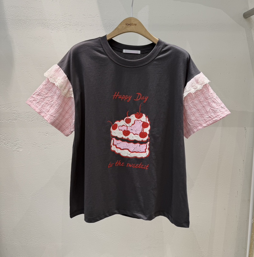 LOVABLE-L韓國直郵實拍女士新品職業人氣熱賣休閑26夏季T恤LOVABLE-LT恤圖色3