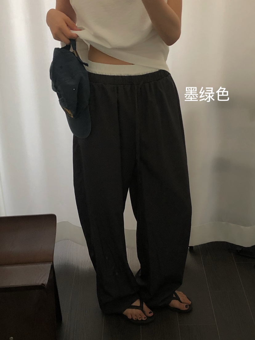 ONDO-P韓國代購女裝新款26夏季職業推薦休閑時尚休閑褲腰帶ONDO-P休閑褲圖色3