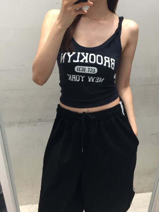 mars韓國直郵實拍女裝新款職業熱賣26春夏26夏季吊帶背心無袖mars吊帶/背心
