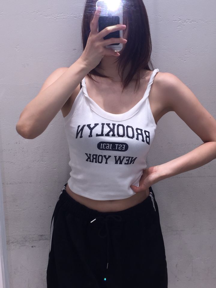 mars韓國直郵實拍女裝新款職業熱賣26春夏26夏季吊帶背心無袖mars吊帶/背心