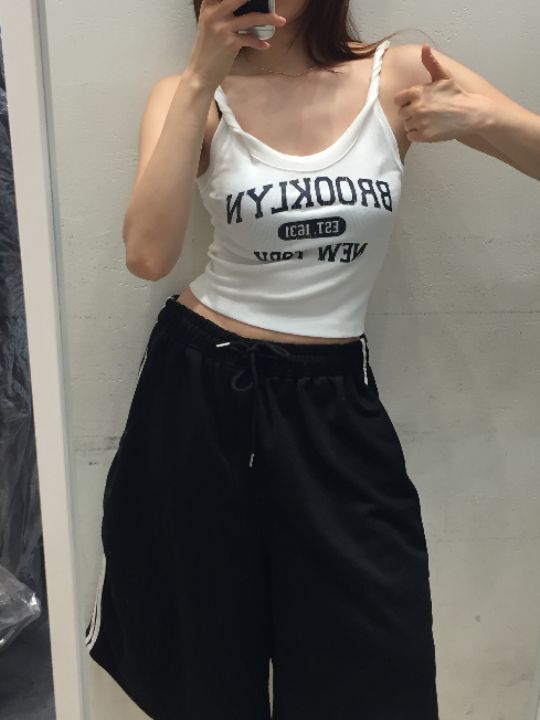 mars韓國直郵實拍女裝新款職業熱賣26春夏26夏季吊帶背心無袖mars吊帶/背心