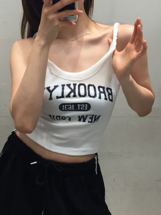 mars韓國直郵實拍女裝新款職業熱賣26春夏26夏季吊帶背心無袖mars吊帶/背心