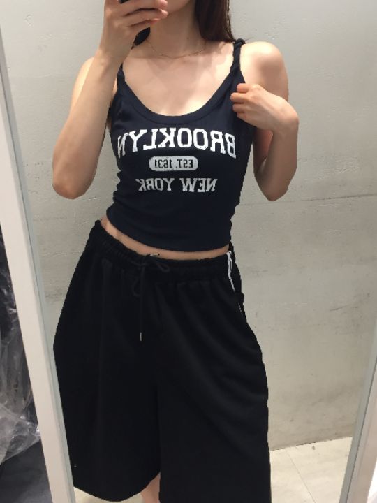 mars韓國直郵實拍女裝新款職業熱賣26春夏26夏季吊帶背心無袖mars吊帶/背心
