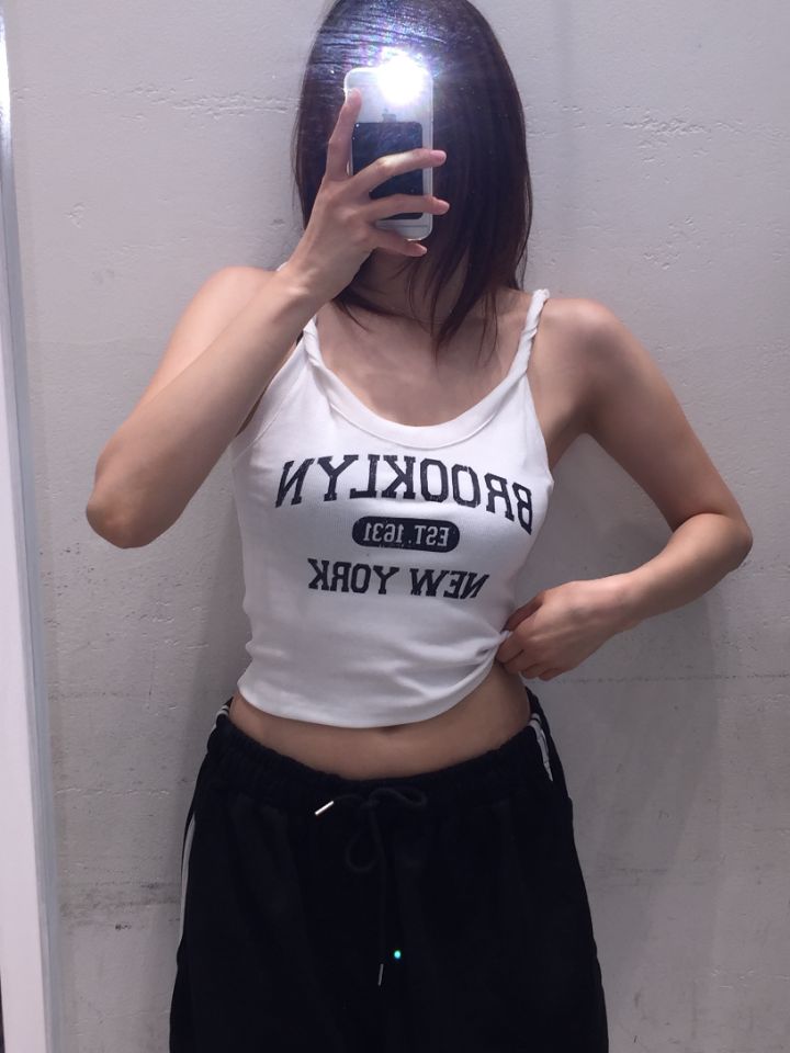 mars韓國直郵實拍女裝新款職業熱賣26春夏26夏季吊帶背心無袖mars吊帶/背心