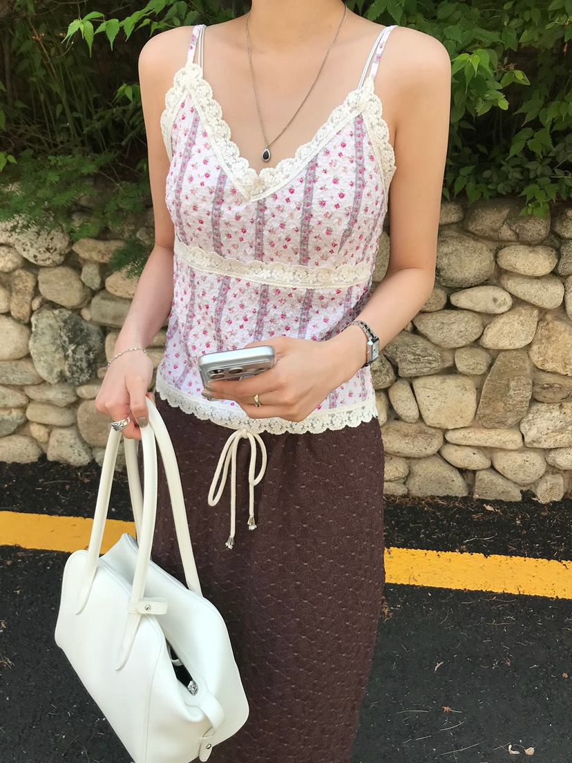 ESCHER韓國直郵女士新款26夏季人氣推薦熱賣休閑吊帶背心BLESCHER吊帶/背心