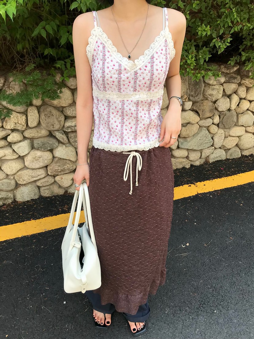 ESCHER韓國直郵女士新款26夏季人氣推薦熱賣休閑吊帶背心BLESCHER吊帶/背心
