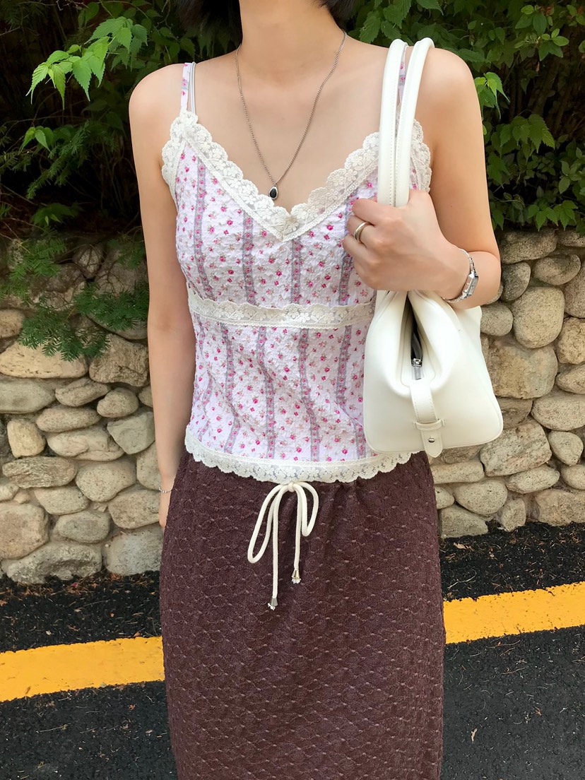 ESCHER韓國直郵女士新款26夏季人氣推薦熱賣休閑吊帶背心BLESCHER吊帶/背心