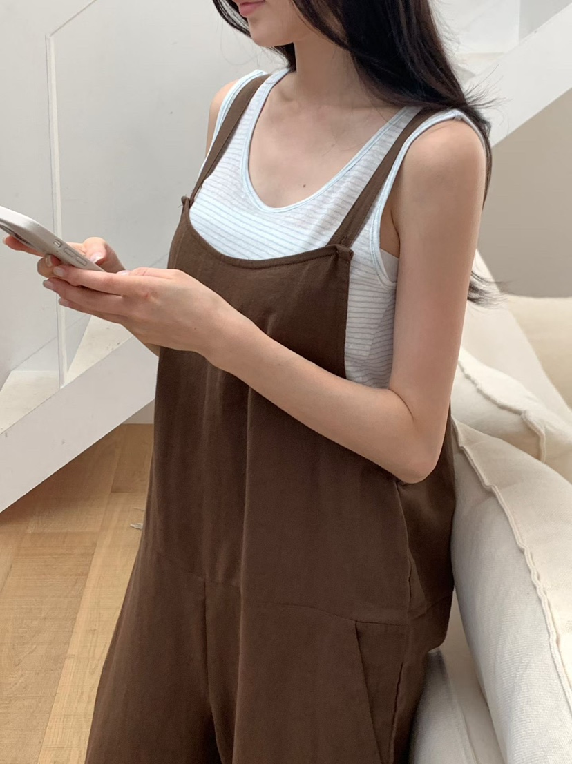 BINUS韓國直郵實拍女裝新品熱賣時尚職業休閑背帶褲不含內搭BINUS背帶褲