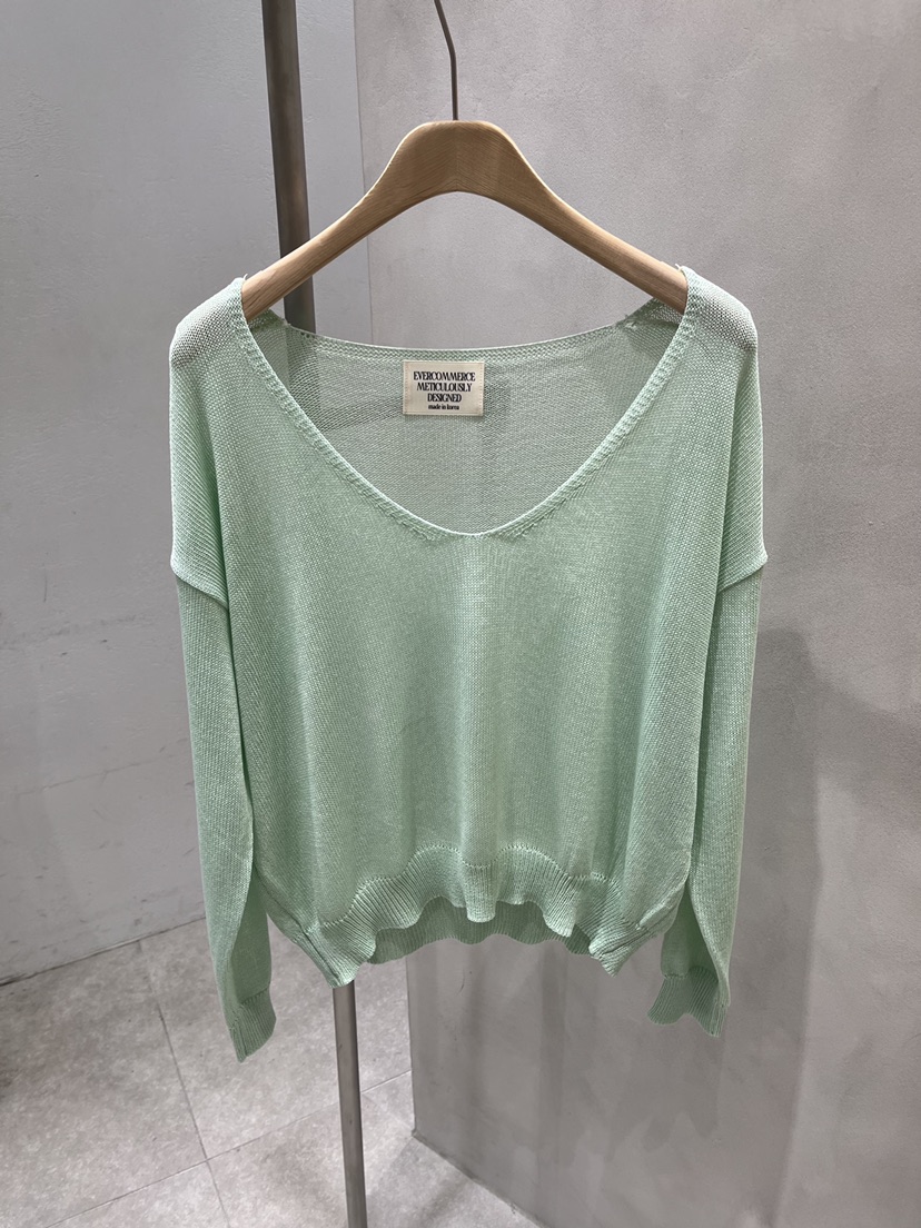 EVERCOMMERCE METICULOUSLY DESIGNED韓國東大門直郵女裝新款時尚針織衫EVERCOMMERCE METICULOUSLY DESIGNED針織衫圖色1