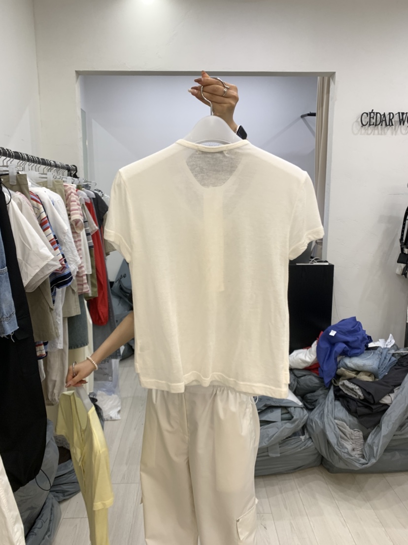 CEDARWOOD韓國直郵女士新品26夏季職業休閑時尚熱賣推薦T恤CEDAR WOODT恤