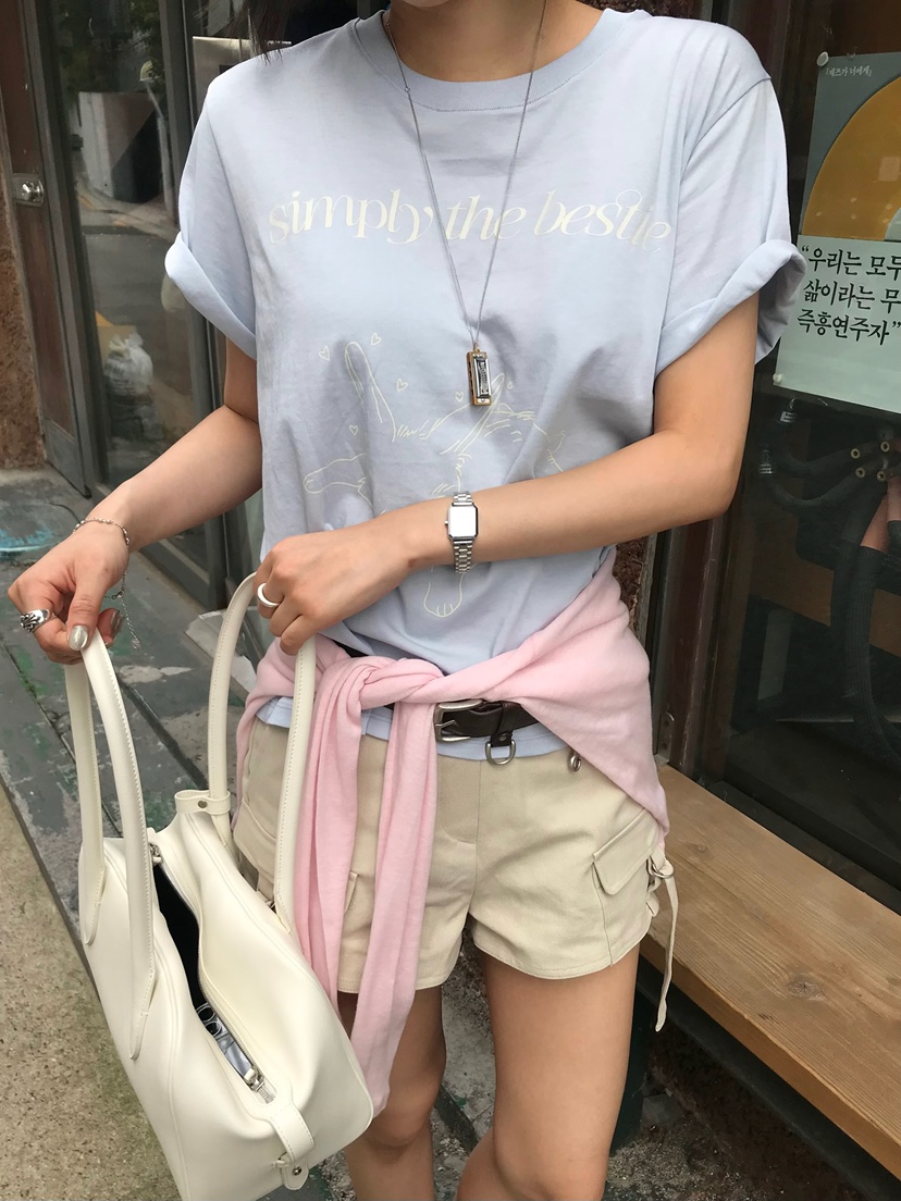 ESCHER韓國直郵實拍女士新款推薦時尚26夏季職業休閑T恤羊毛ESCHERT恤