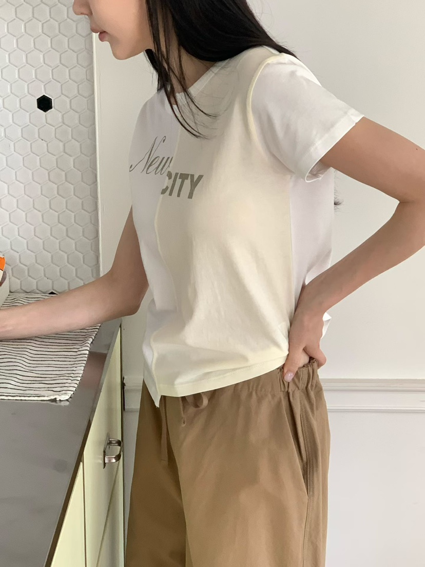 BINUS韓國直郵女士新品26春夏休閑時尚職業人氣26夏季T恤BINUST恤