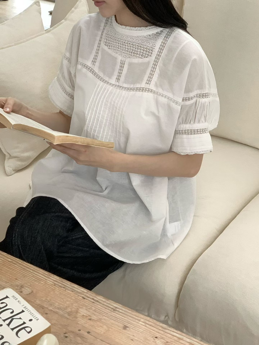 BINUS韓國東大門直郵女裝新款休閑時尚職業人氣襯衫蕾絲衫BINUS襯衫/蕾絲衫