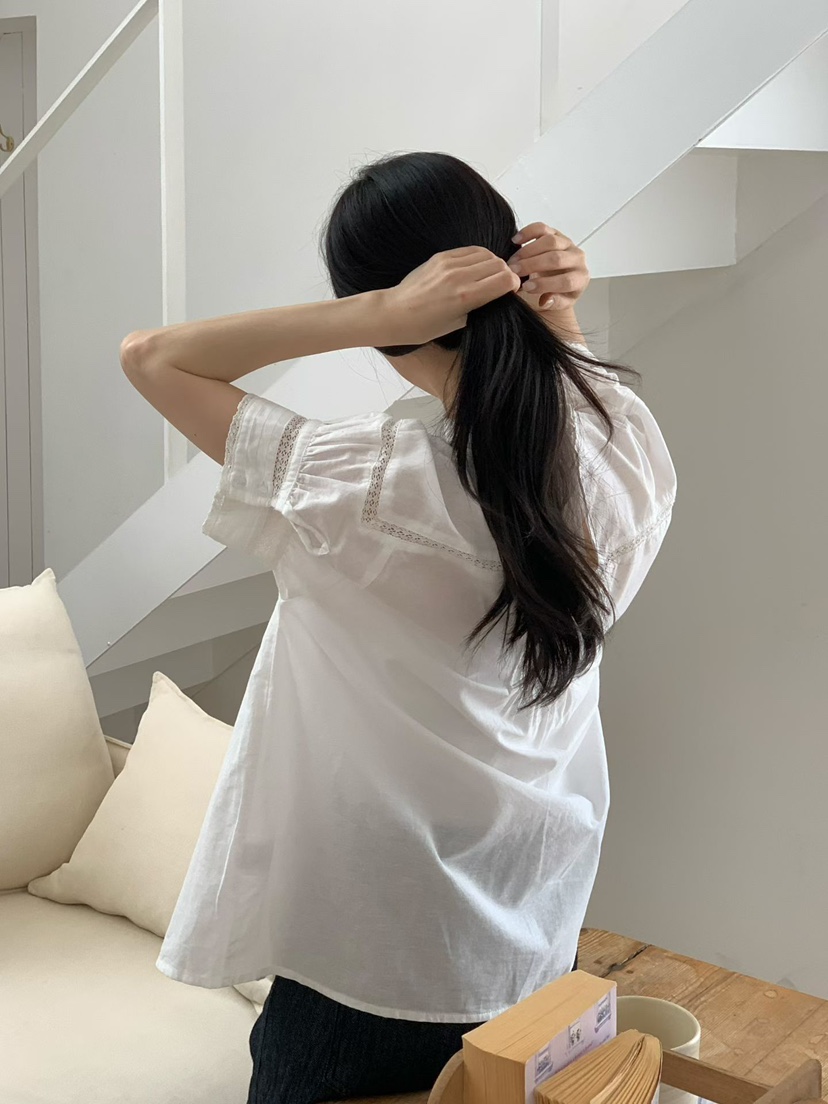 BINUS韓國東大門直郵女裝新款休閑時尚職業人氣襯衫蕾絲衫BINUS襯衫/蕾絲衫