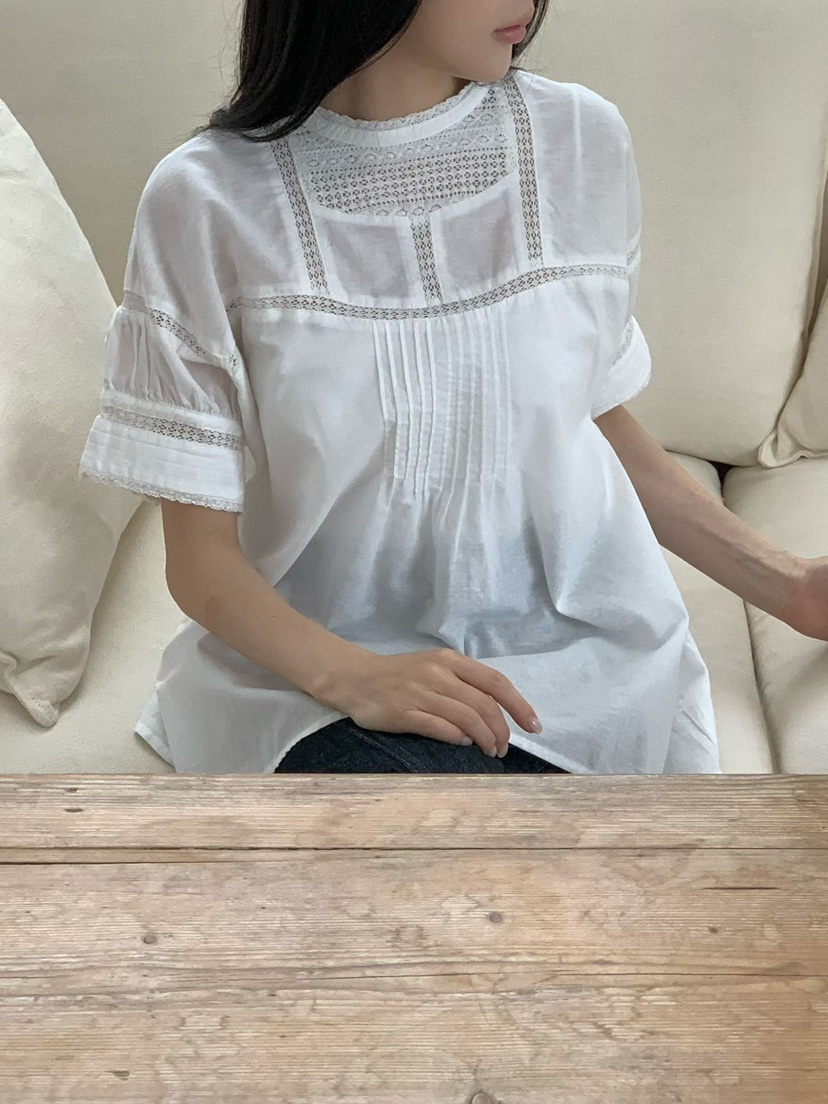 BINUS韓國東大門直郵女裝新款休閑時尚職業人氣襯衫蕾絲衫BINUS襯衫/蕾絲衫