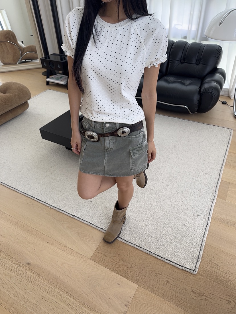 SUNDER MARKET韓國東大門直郵女裝新品職業時尚26夏季T恤SUNDER MARKETT恤