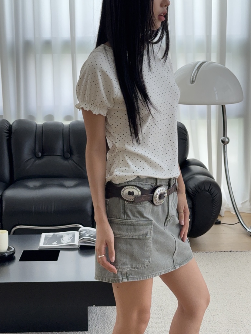 SUNDER MARKET韓國東大門直郵女裝新品職業時尚26夏季T恤SUNDER MARKETT恤