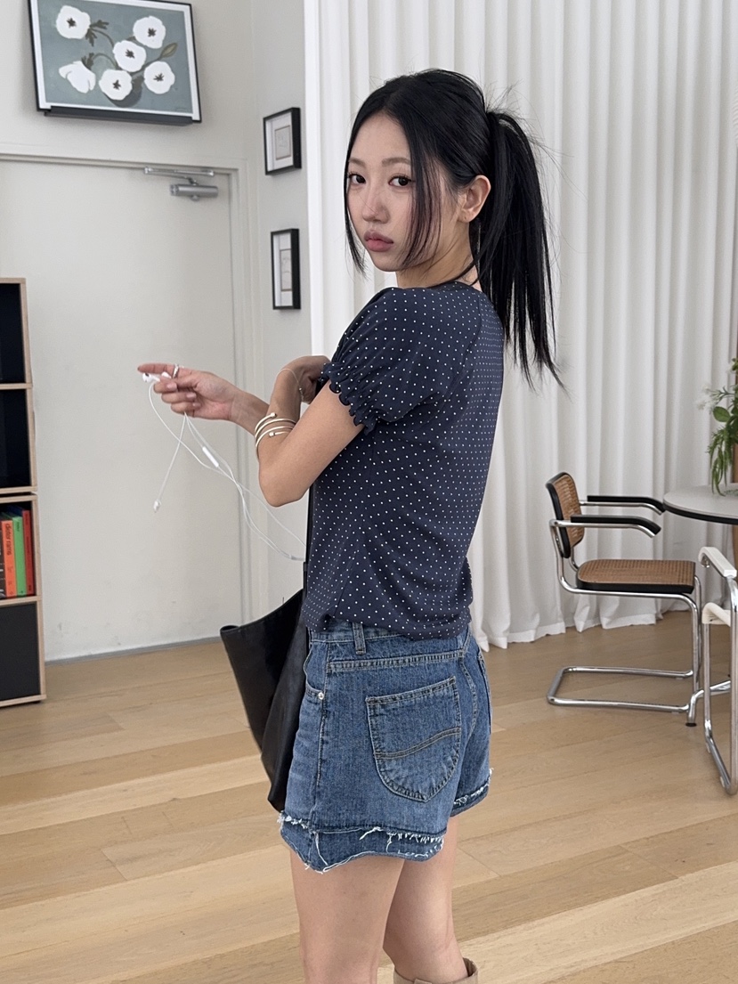 SUNDER MARKET韓國東大門直郵女裝新品職業時尚26夏季T恤SUNDER MARKETT恤