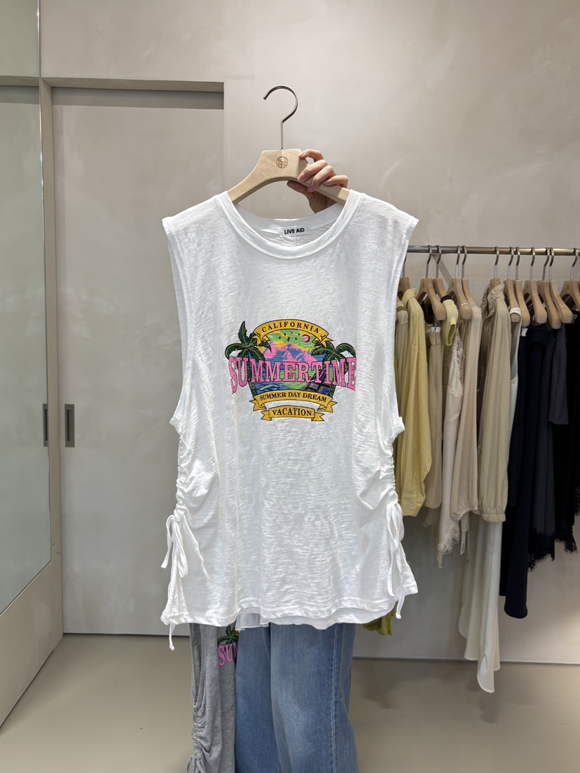 LIVE AID-P韓國東大門代購女士新款職業推薦26夏季吊帶背心LIVE AID-P吊帶/背心圖色1
