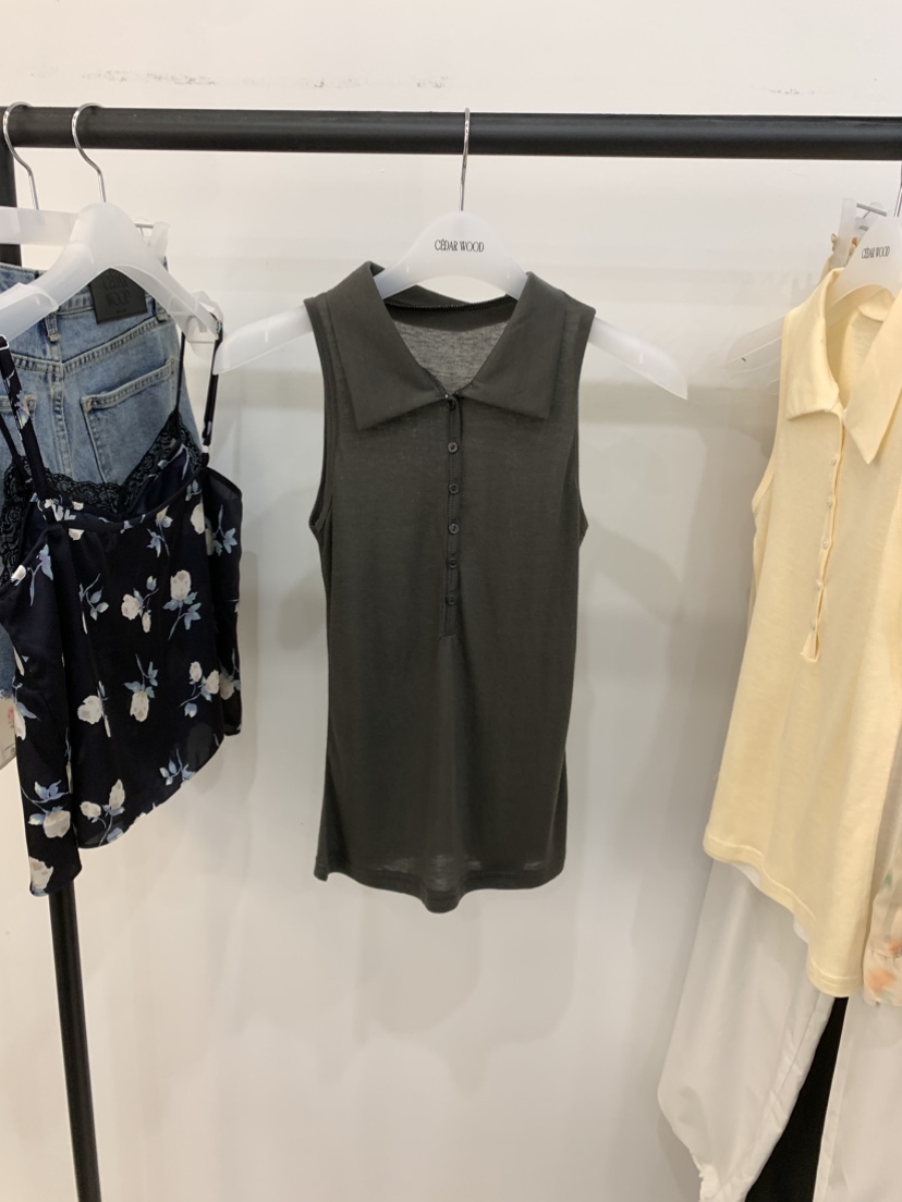CEDARWOOD韓國代購女士新品26夏季時尚熱賣推薦休閑吊帶背心CEDAR WOOD吊帶/背心圖色2