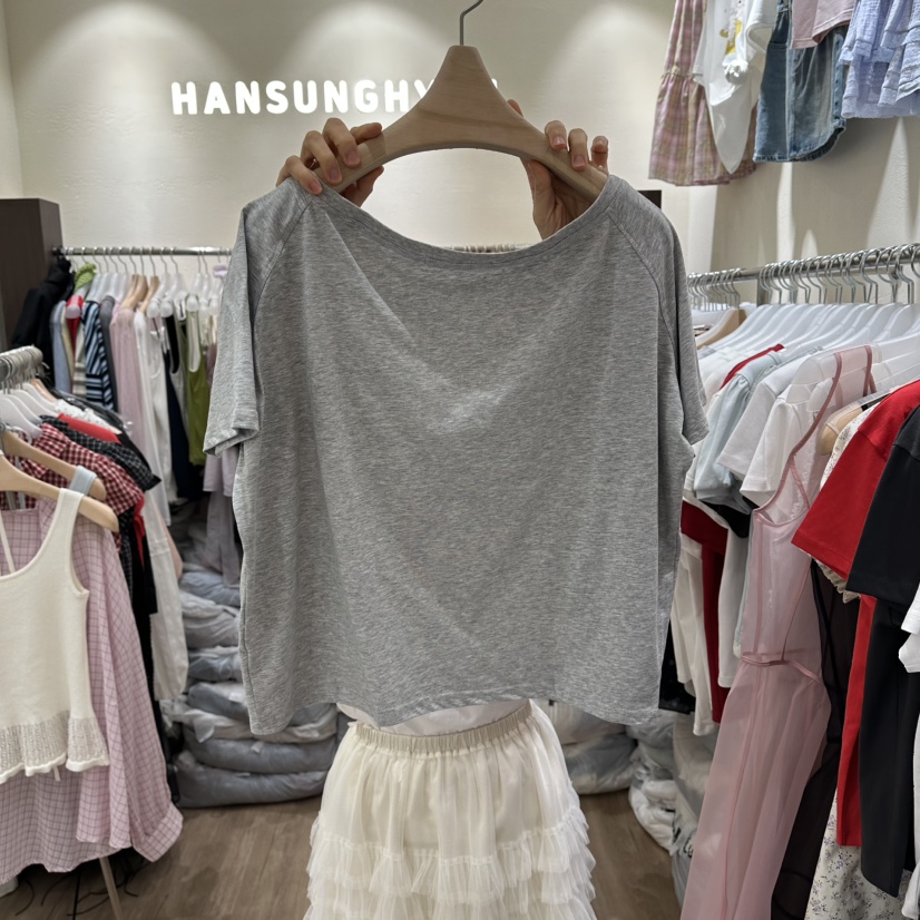 HANSUNGHYUN韓國直郵女士新款人氣26夏季時尚休閑熱賣T恤HANSUNGHYUNT恤