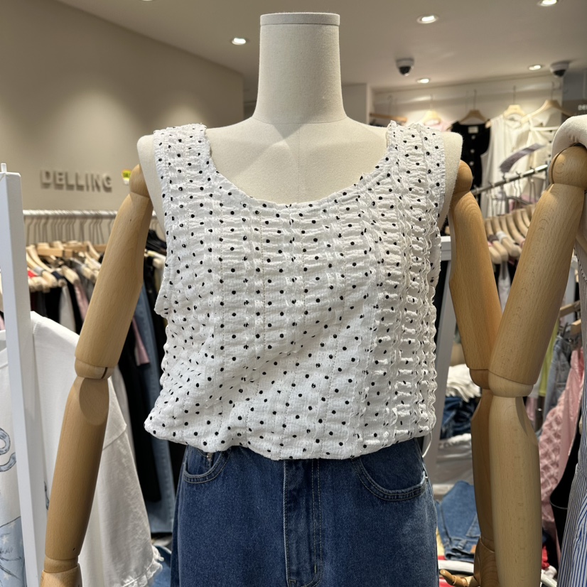 DELLING韓國代購女士新款熱賣26春夏26夏季推薦職業吊帶背心DELLING吊帶/背心圖色1