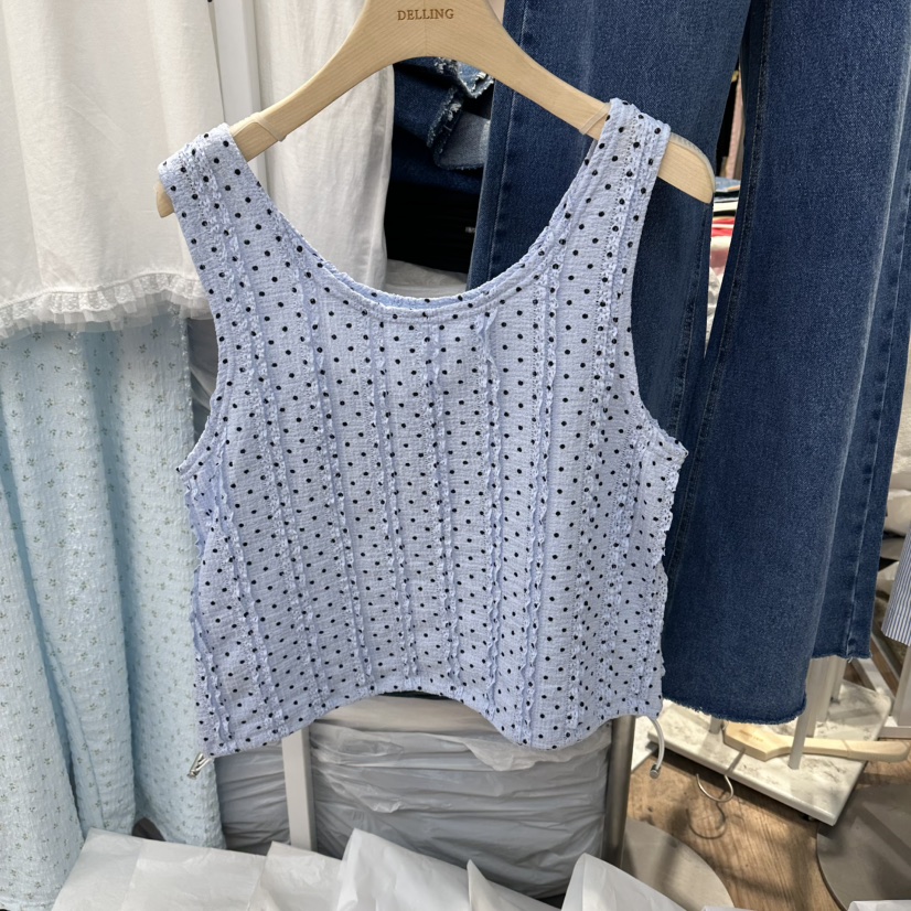 DELLING韓國代購女士新款熱賣26春夏26夏季推薦職業吊帶背心DELLING吊帶/背心圖色2