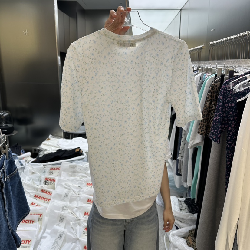 MADCITY/SAGAFURS韓國代購女裝新品時尚26春夏26夏季T恤MADCITY/SAGAFURST恤