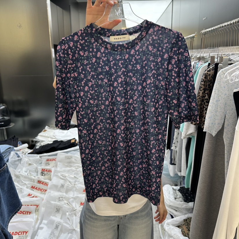 MADCITY/SAGAFURS韓國代購女裝新品時尚26春夏26夏季T恤MADCITY/SAGAFURST恤圖色2