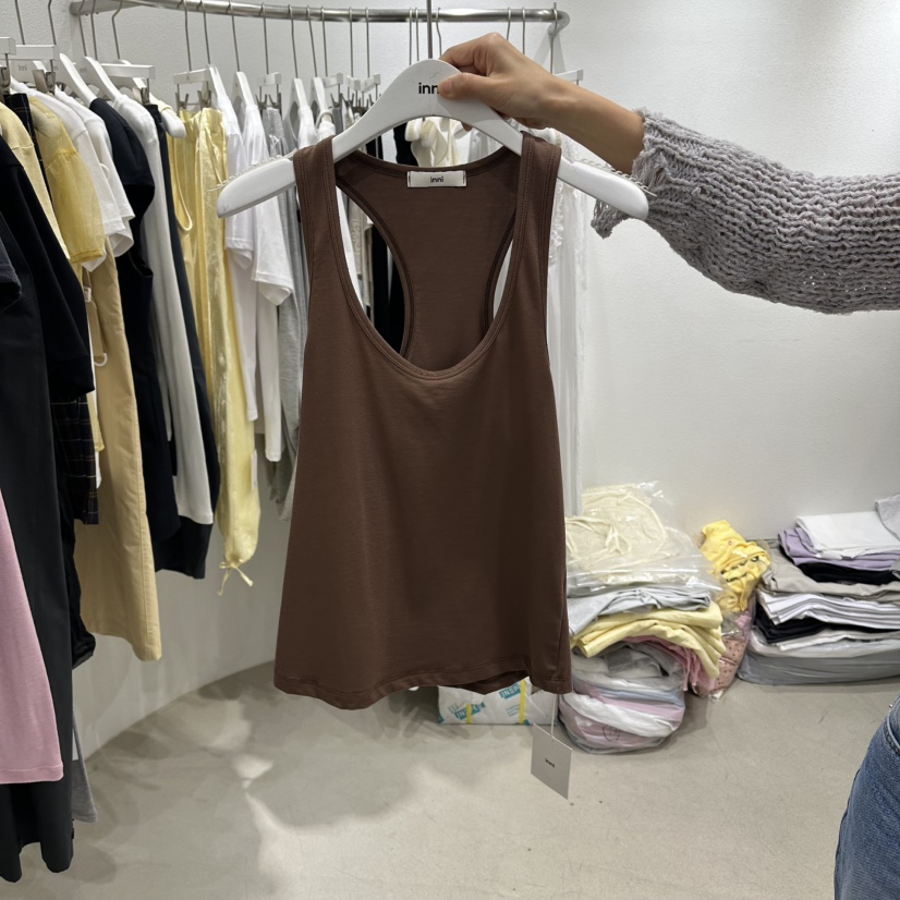 INNI韓國東大門直郵女士新品26夏季時尚26春夏吊帶背心無袖Minni吊帶/背心圖色2
