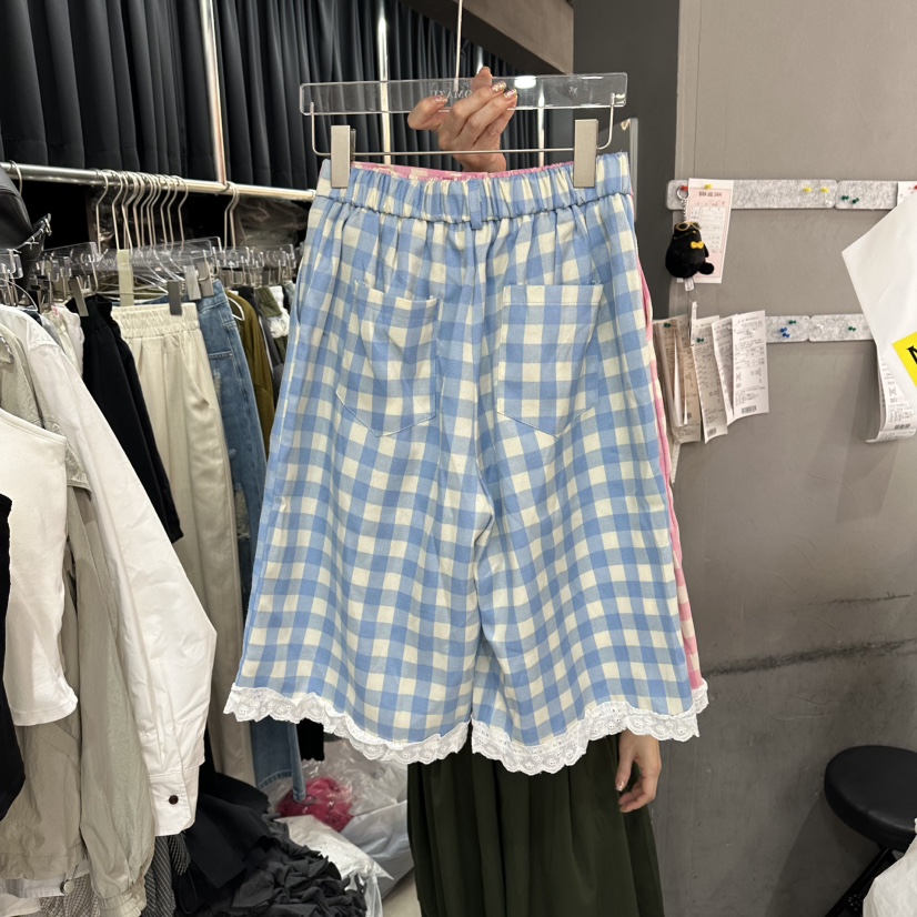 MOMAZU韓國東大門直郵女士新品時尚26夏季推薦短褲蕾絲花MOMAZU短褲