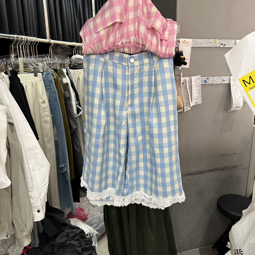 MOMAZU韓國東大門直郵女士新品時尚26夏季推薦短褲蕾絲花MOMAZU短褲圖色2