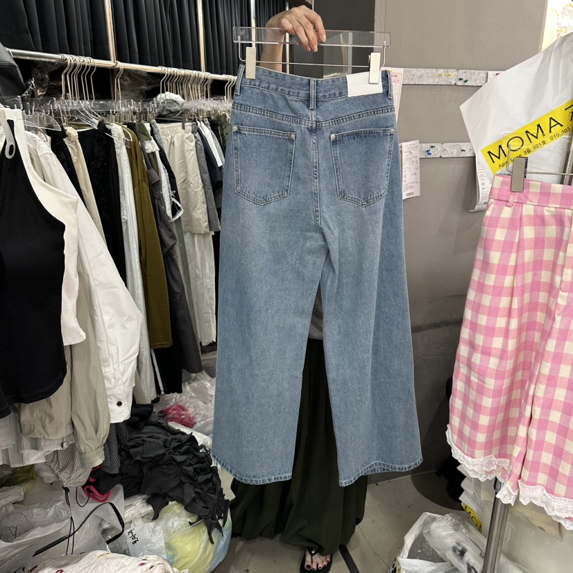 MOMAZU韓國東大門直郵女裝新品時尚26春夏推薦牛仔褲復古MOMAZU牛仔褲
