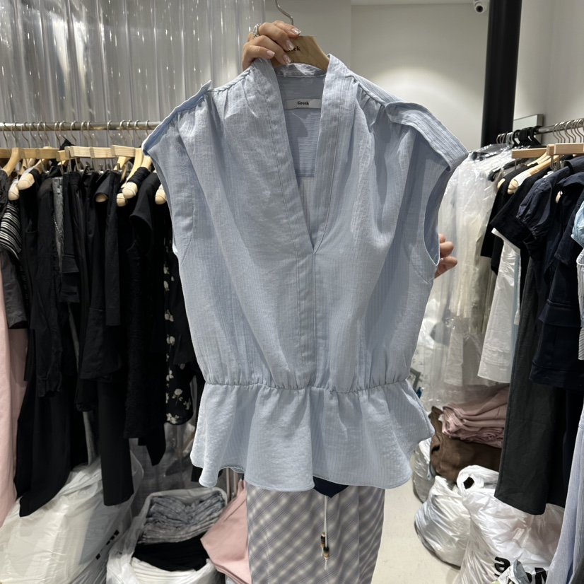 GREEK韓國直郵女士新品26夏季26春夏時尚人氣襯衫蕾絲衫BLGREEK襯衫/蕾絲衫圖色1