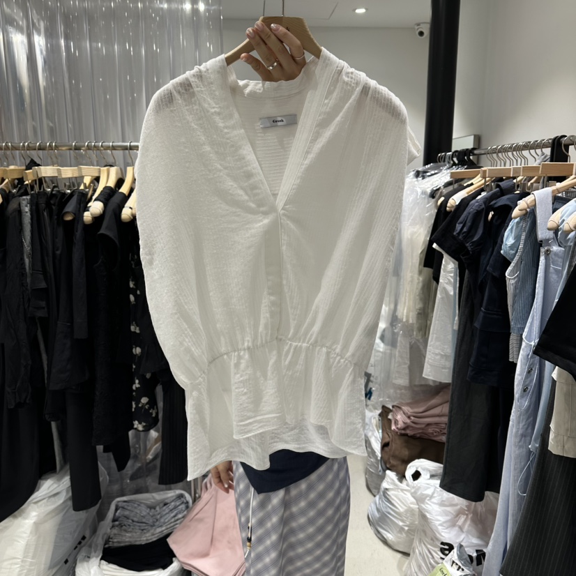 GREEK韓國直郵女士新品26夏季26春夏時尚人氣襯衫蕾絲衫BLGREEK襯衫/蕾絲衫圖色2