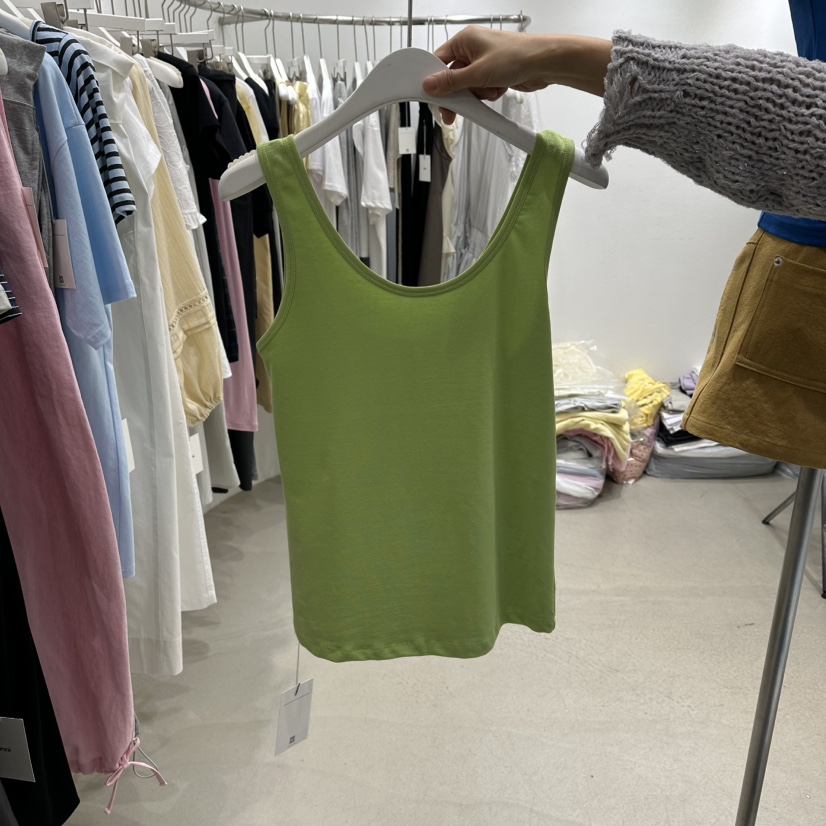INNI韓國東大門代購女裝新款人氣26春夏26夏季吊帶背心U領inni吊帶/背心