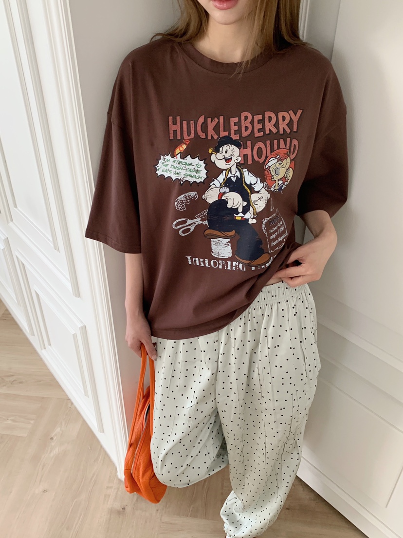 MAISONDEGLORY東大門實拍韓國女士新品休閑26夏季T恤大力水手MAISON DE GLORYT恤