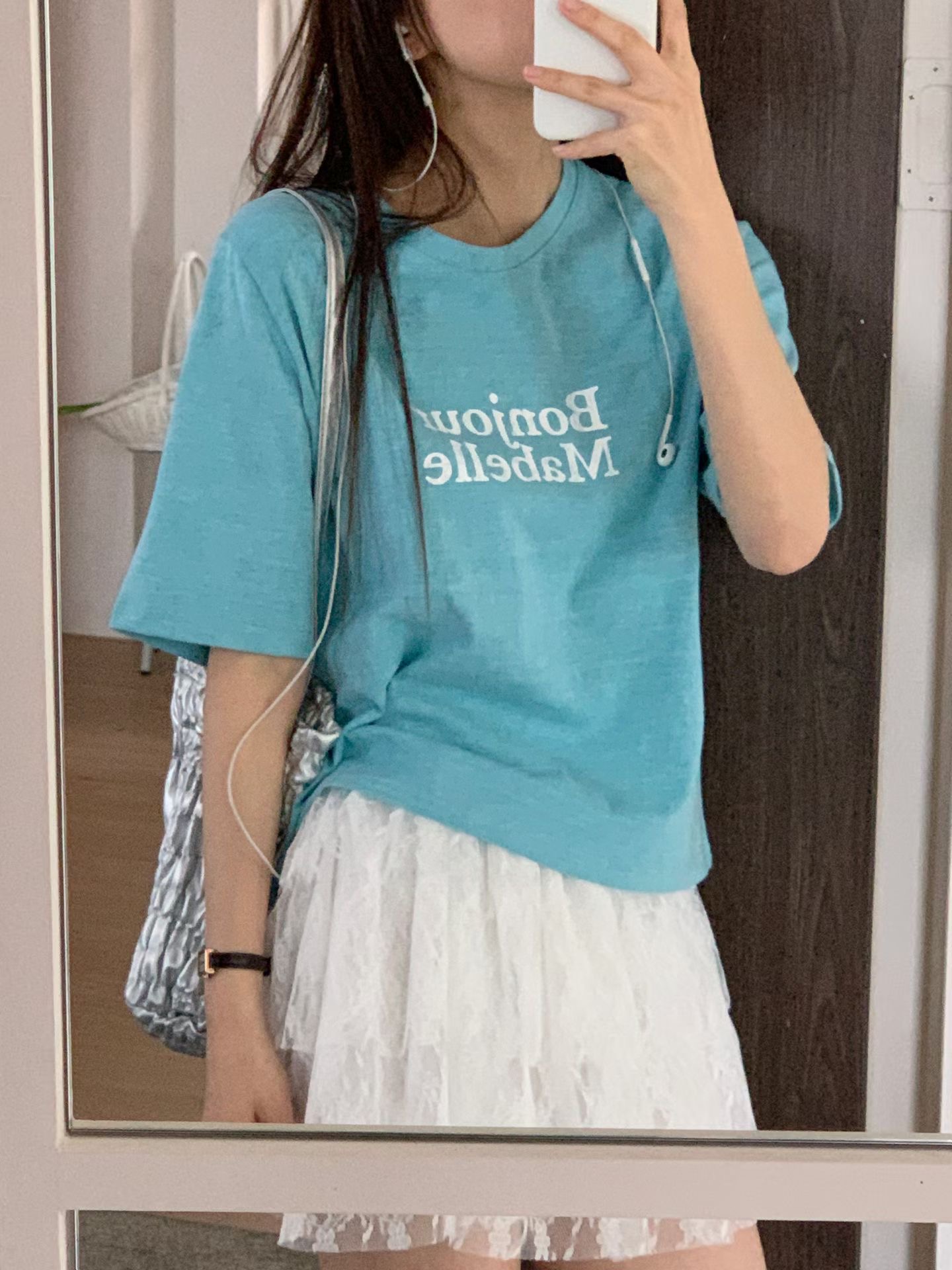 TDOUBLEJ韓國東大門直郵女裝新款休閑26春夏時尚職業熱賣T恤TDOUBLEJT恤圖色3