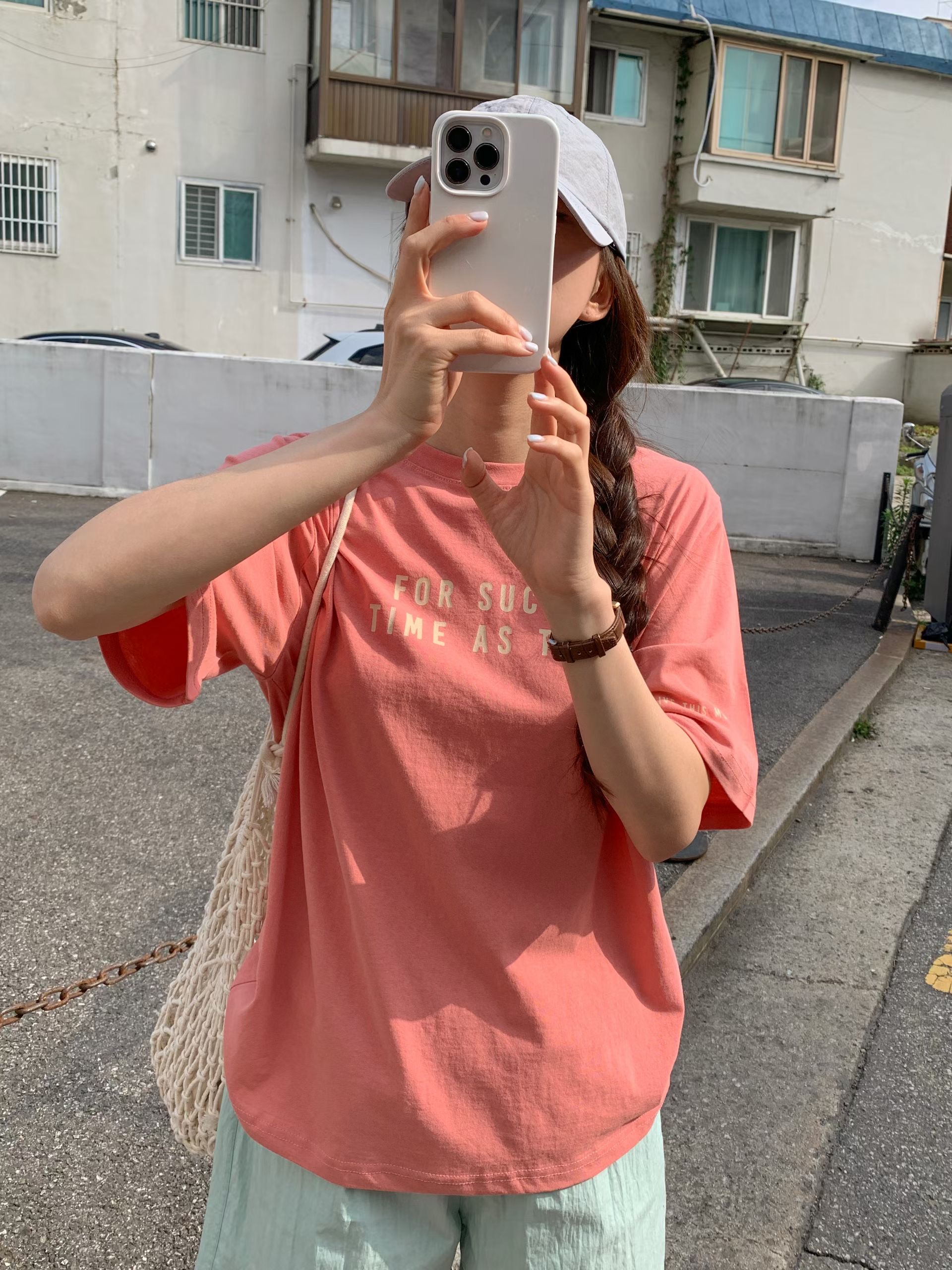TDOUBLEJ韓國直郵實拍女裝新品26春夏推薦時尚26夏季熱賣T恤TDOUBLEJT恤