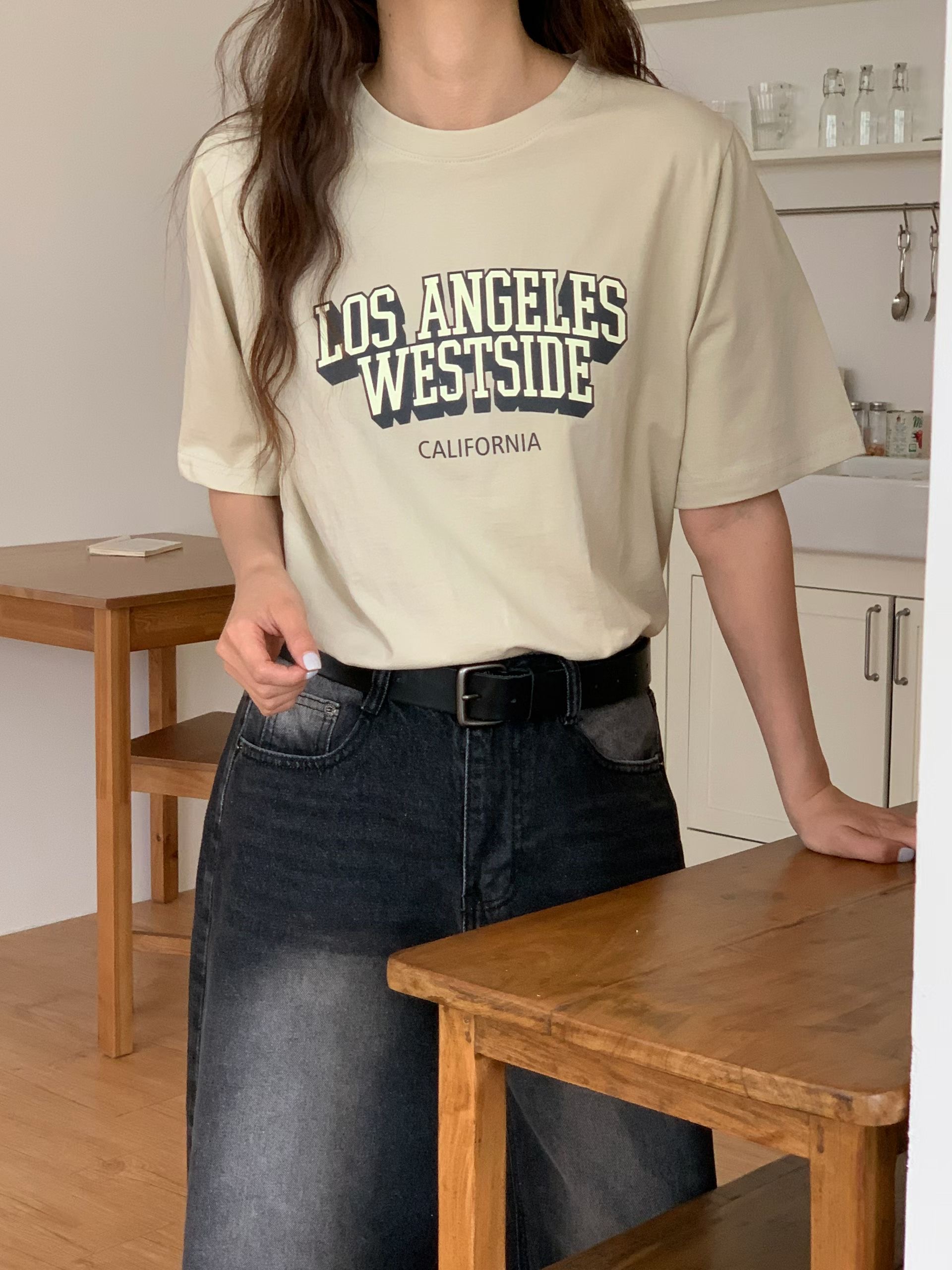 TDOUBLEJ東大門實拍韓國女裝新款26春夏休閑26夏季熱賣T恤TDOUBLEJT恤圖色4