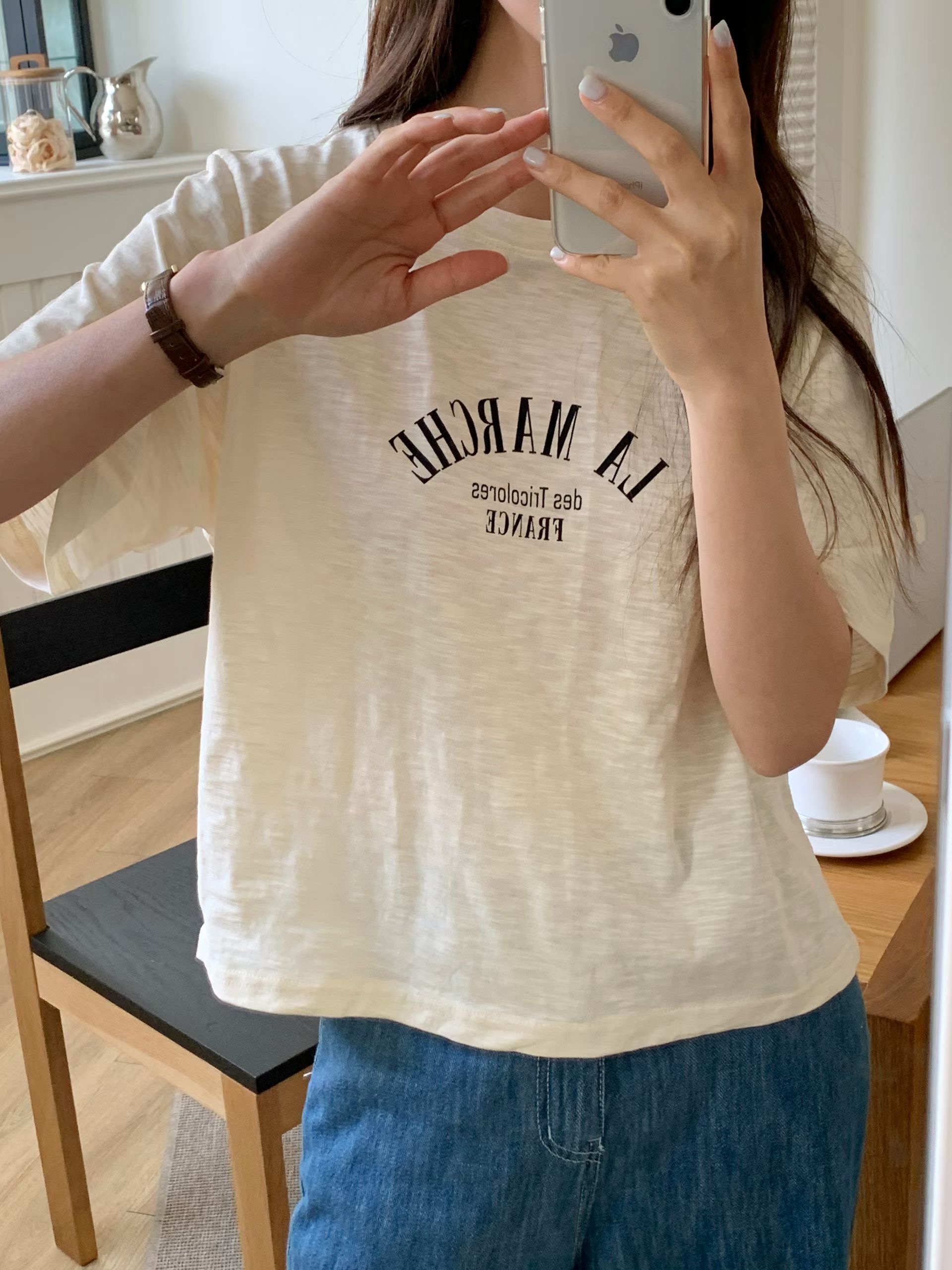 TDOUBLEJ東大門實拍韓國女裝新款休閑人氣熱賣推薦時尚T恤TDOUBLEJT恤圖色2