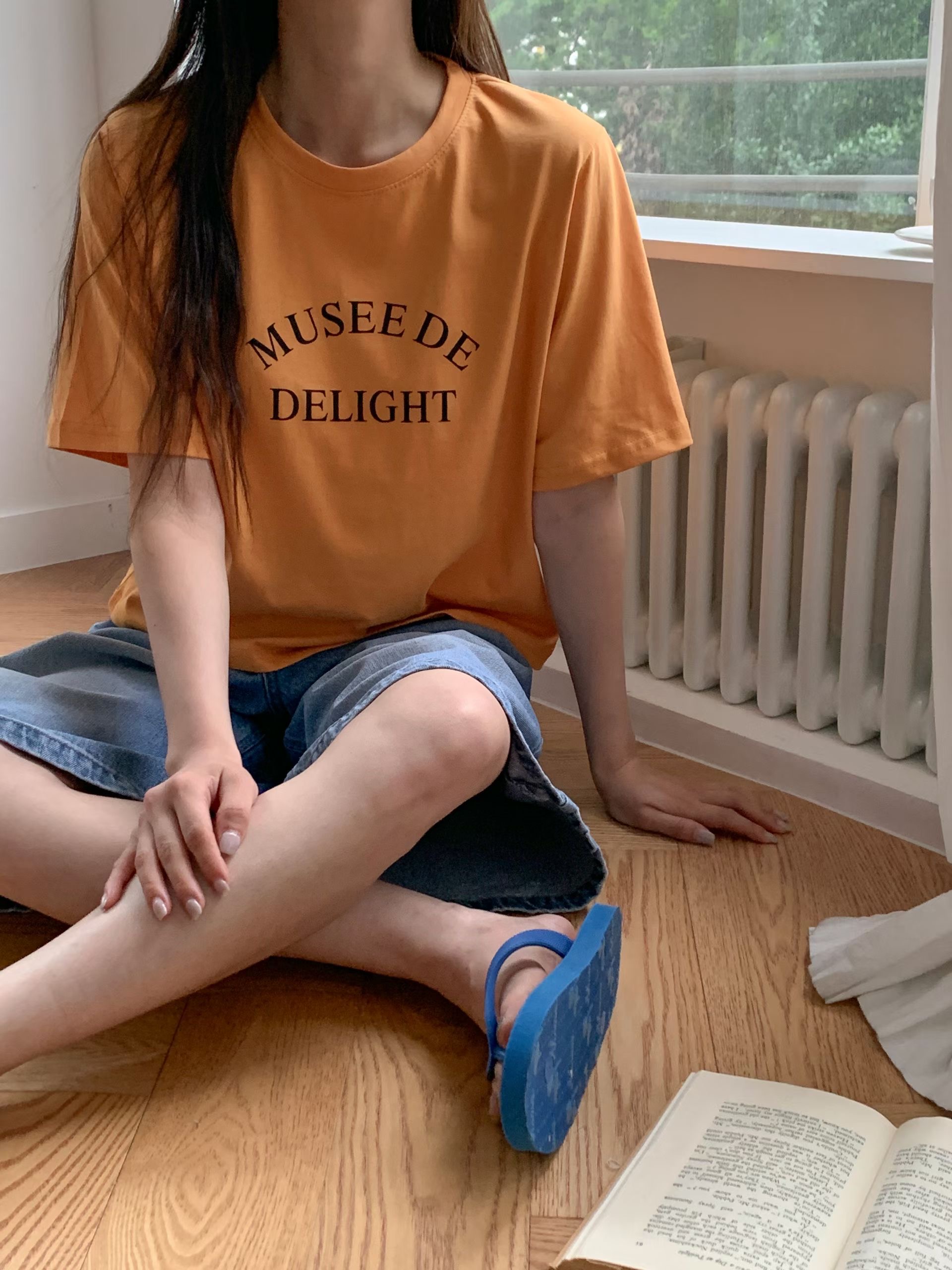 TDOUBLEJ韓國直郵女士新款職業熱賣休閑26春夏時尚人氣T恤TDOUBLEJT恤圖色2